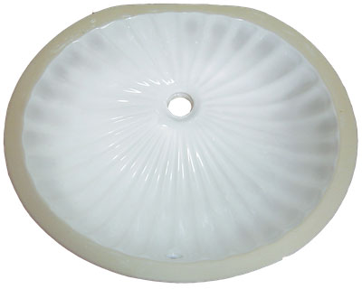 Bath Vanity Porcelain - Oval